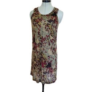 VTG SS00 YOHJI YAMAMOTO Dot Matrix Pixelated Abstract Camo Tank Mini Dress Sz. M